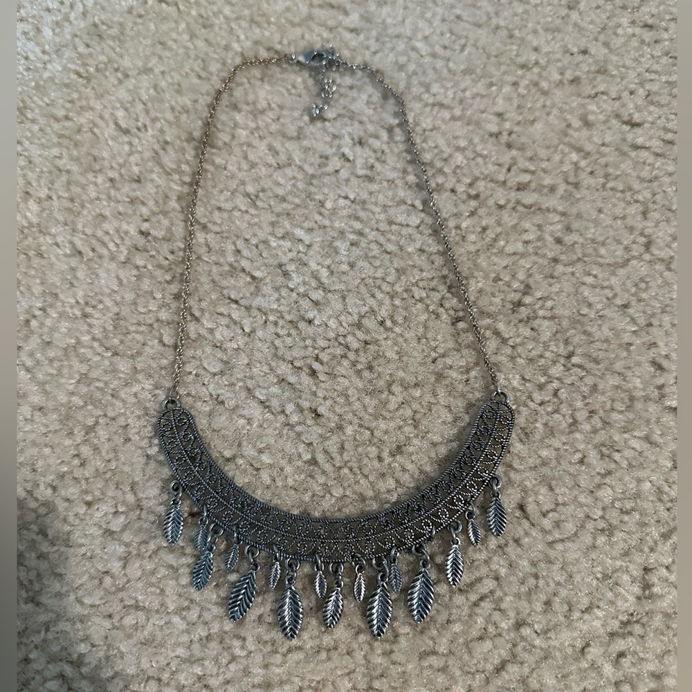 Silver Statement Necklace - image 1